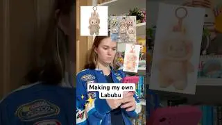 Trying to make my own Labubu 🤩 #shorts #art #fyp