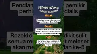 Primbon jawa weton jumat kliwon watak rezeki dan karir #primbonjawalengkap #primbonjawa #primbon