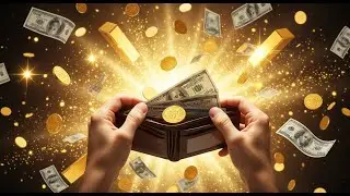 Abundance Flow ✨ Flying Money & Golden Sparkles | Wealth Frequency Manifestation Video