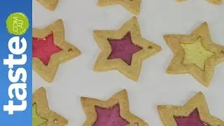 How to make stained glass cookies | taste.com.au