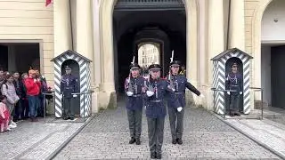 CHANGING OF THE GUARD PRAGUE CASTLE, PRAGUE CZECH REPUBLIC APRIL 2023