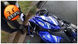 JE CRASH MA MOTO SOUS LA PLUIE ! ⛈