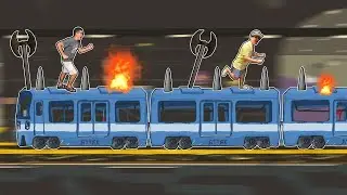ANDAMOS EM CIMA DE UM METRÔ CHEIO DE ARMADILHAS IMPOSSÍVEIS!!!