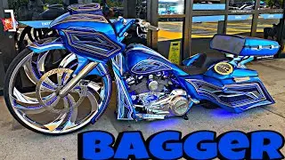 Certified Car Show Killer Bagger With 34 inch Rim Crazy Music & More