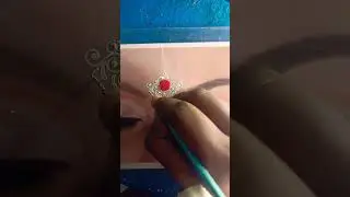 bridal bindi design ❤️ kolka design 🥰#bindi #design #shortvideo
