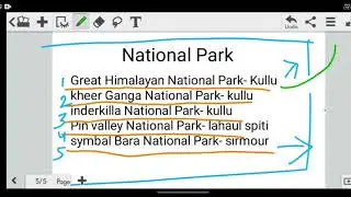National Park of Himachal pradesh || H.P G.K || Video -2 || TRICKY TRICKS ||