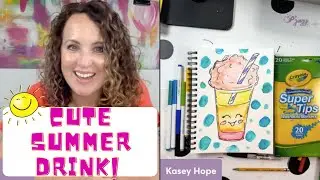 Cute Summer Drink | Full Tutorial | Pzazz Art Studio