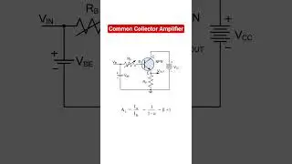 Common collector amplifier - NPN Transistor