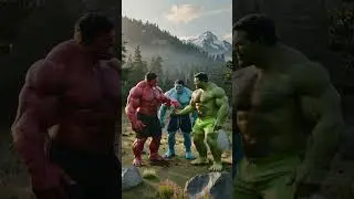Red, Green & Blue Hulk squad 💪🔥 #HulkFriends #MarvelVibes #SuperStrength #EpicSquad #HulkSmash