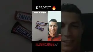 RONALDO REACTS ON SNICKERS CHOCOLATE🍫😋😳#ronaldo#football#respect#snickers