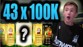 FIFA 15 | OMFG BIGGEST PACK OPENING EVER! - 43 x 100K PACKS