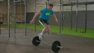 SKILLS & DRILLS WITH ROBBIE HANSHAW - PLYOMETRIC BARBELL BURPEE
