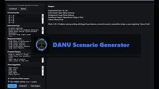 Danu Scenario Generation Software