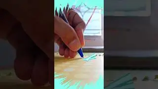 homemade spring pen 🖊 #shorts #like #subscribe