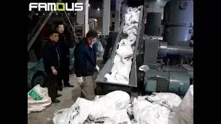 300kg/h pp pe film granulating line/pp pe film compacting pelletizing line/plastic film recycling