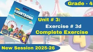 Exercise 3d | Grade 4 | Oxford New Countdown | @iqrazahra269