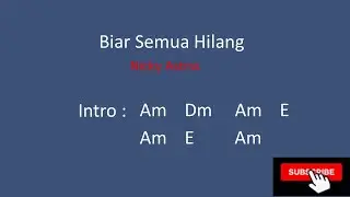 Biar Semua Hilang (Nicky Astria) - Lirik lagu dan Chord Gitar