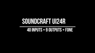 Soundcraft UI24R  - 2 mesas em cascata operando em  40 canais + 9 auxiliares