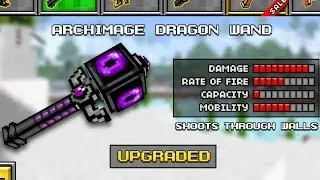 Pixel Gun 3D -- Archimage Dragon Wand -- New Updates Multiplayer iOS Review (iPhone/iPad)