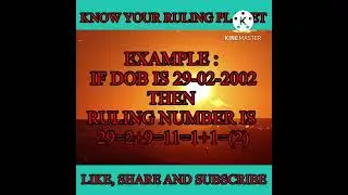 KNOW YOUR RULING PLANET | ASTROLOGY | LUCKY NUMBER | FACTS | JYOTISHI