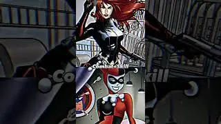 Black Widow vs Harley Quinn #shorts #blackwidow #vs #harleyquinn #dc #marvel #comics #1v1
