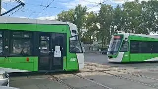 Tramvaiul Astra Imperio #3877 (32) la Trafic Greu.