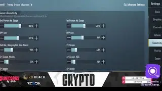 UPDATED 2.1 CRYPTO GAMING CONTROL AND SENSITIVITY CODE BGMI LAYOUT CODE STAR RAJ BGMI