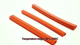 High Temperature Water Proof Plastic Silicone Oven Door Seal Weather Strip  for rational combi oven