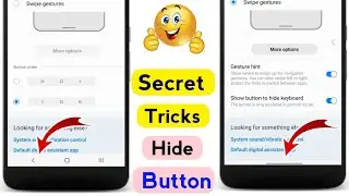 mobile secret setting back hide hide / navigation button On / Off kaise kare