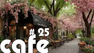 Your Virtual Corner Seat Awaits ☕️ Sip Jazz All Day Under a Flower Cascade
