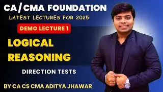 Direction Test | LR | CA Foundation | CA CS CMA Aditya Jhawar | AJ Classes