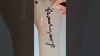 M&A love birds tattoo design 🔥💅👌💡 #shorts #Anayamehndi