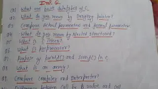10 most important question of c language (part 1)