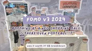 an art market in a new, empty mall?? | FOMOv3 2024 Artist Alley Vlog