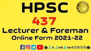 HPSC 437 Lecturer Recruitment 2021 || HPSC Lecturer Online Form 2021 || Skjobalert