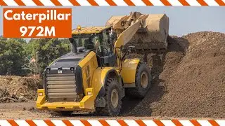 Soil screening with a Caterpillar 972M and Caterpillar 321D excavator