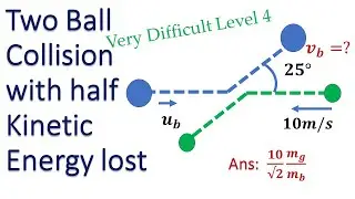 Problem-Inelastic collision with half kinetic energy lost || Physics || PHY10-L4
