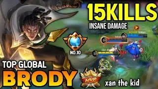 BRODY BEST BUILD 2022 | TOP GLOBAL BRODY GAMEPLAY | MOBILE LEGENDS✓