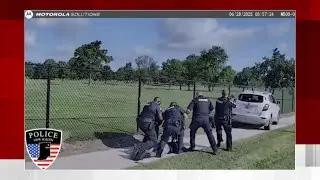 Полиция Нью-Хейвена опубликовала видео погони, произошедшей в июне, во время которой подозреваемы...