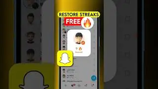 How to Restore Snapchat 🔥Streaks ! Snapchat Streak Recovery ! #Shorts ! @SMYT