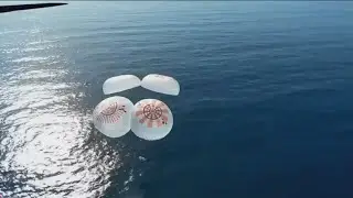 SpaceX Dragon, Fram2 crew splashes down off California coast