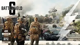 BATTLEFIELD 6 | 4K Ultra Cinematic Campaign Gameplay | Georgia, The Rock  | AgainstTheRainGaming