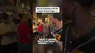 Speed arguing with the waiter in Las Vegas 😭 #ishowspeed #lasvegas #shorts
