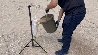Collecting method of the genus Pseudocrangonyx from the hyporheic zone.