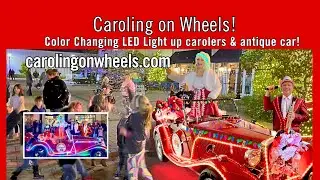Christmas Carolers Orlando, Florida. Holiday entertainers for hire, light up performers & car.