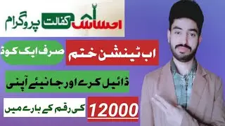 Ehsas kafalat program.Ehsas amdad 12000 program.Esas 8171 SM Service.