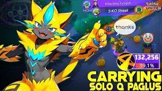 ZERAORA CARRYING OP BUILD PAGLUS OF SOLO QUEUE 😂 | POKEMON UNITE  