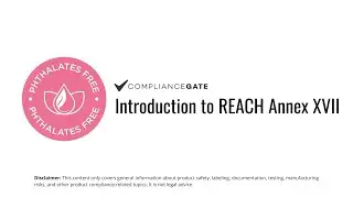 Введение в Приложение XVII REACH