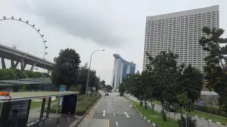 SINGAPORE | Marina Square to The Float at Marina Bay | Bus Ride