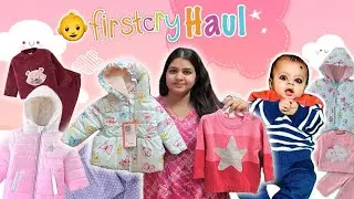 Firstcry winter haul ❄️// 3 month old baby girl winter dress // meri beti ki first winter ki dress🥰